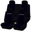 Coprisedili Fiat Panda nuova bicolore jeans blu scuro - nero 1-3